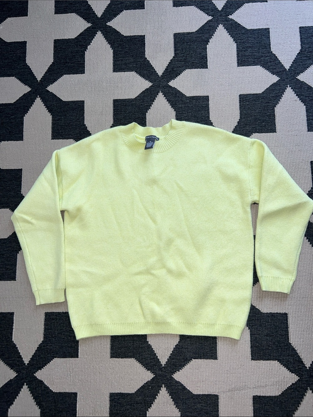 Chelsea and Theodore Light Yellow Knit Sweater